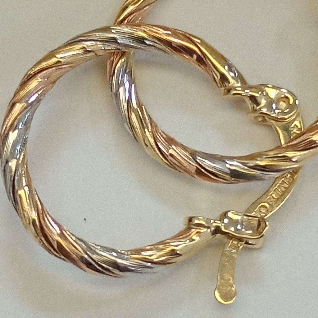 ARETES ARRACADAS COMBINADAS 14K 2.1 GR (NUEVO)
