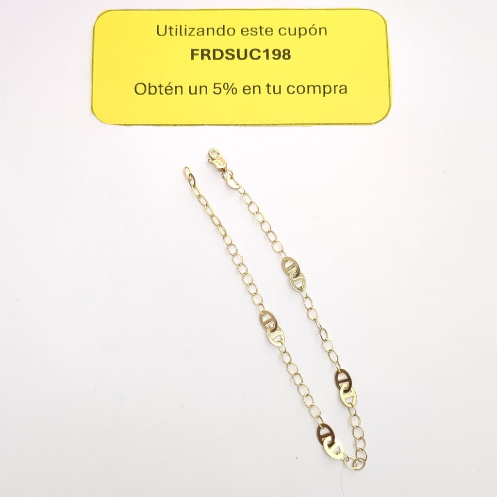 PULSERA ESPECIAL 14K 21 CM 1.8 GR (NUEVO)
