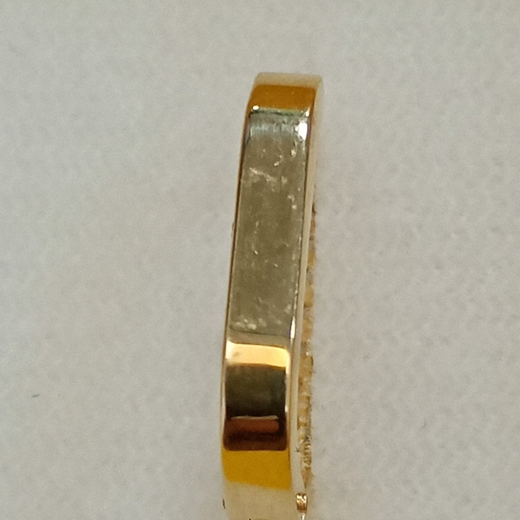 ARETES HUGGIES OVALADA C CIRCONIAS 14K 2.5 GR (NUEVO)