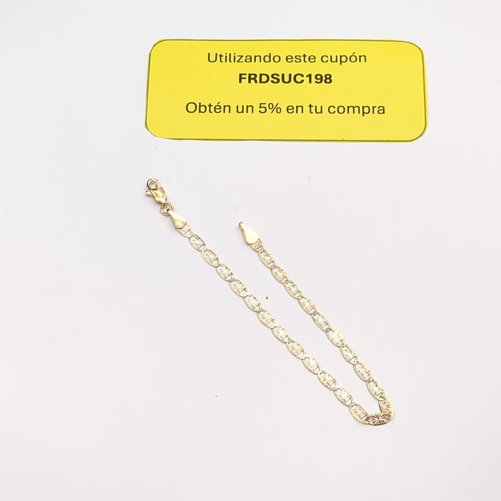 PULSERA GUCHI 14K 18 CM 3 GR (NUEVO)