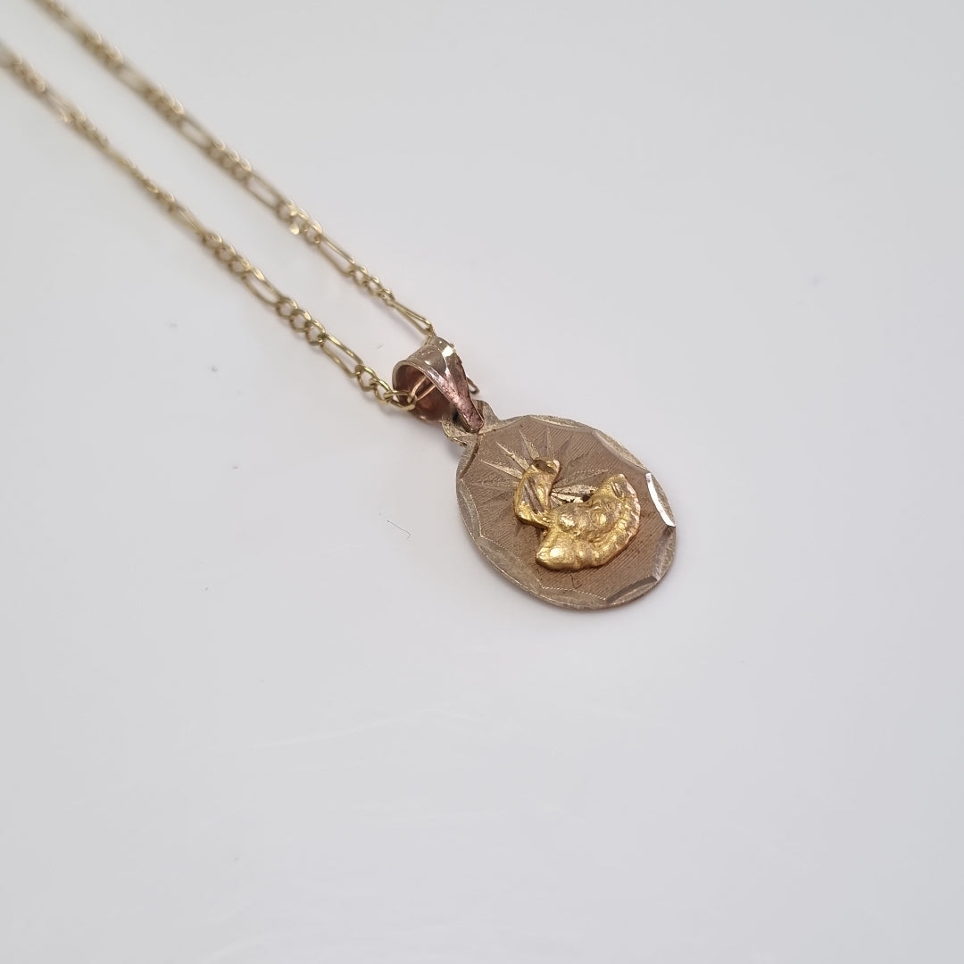 CADENA, DIJE ORO 10 K 1.7 GRMS (SEMINUEVO)