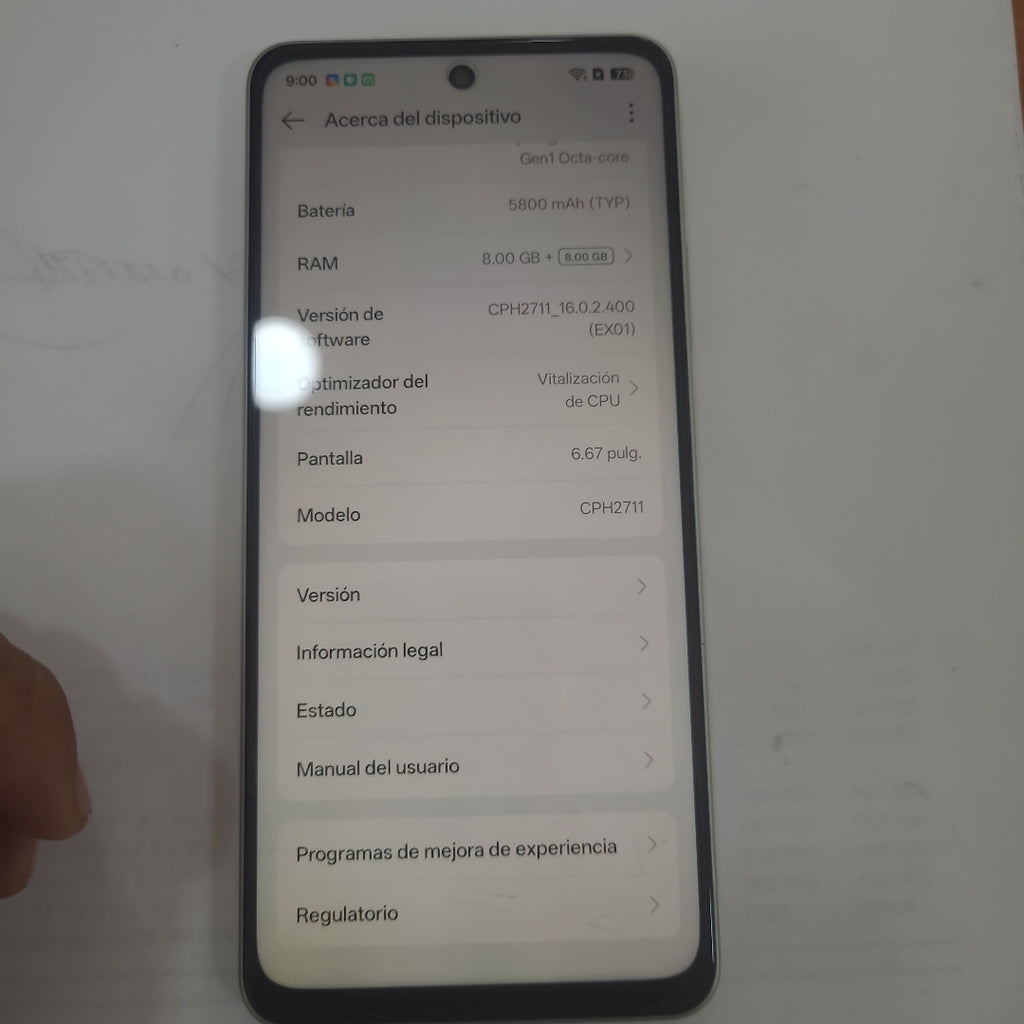 CELULAR OPPO A5 PRO CPH2711 (2025) 256 GB 8 GB RAM (SEMINUEVO)