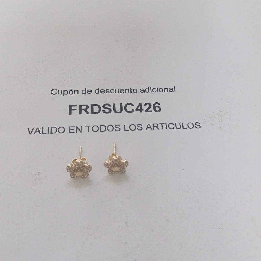 BROQUELES ORO 14K 1.8 (NUEVO)