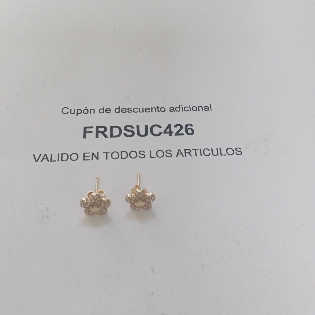 BROQUELES ORO 14K 1.8 (NUEVO)