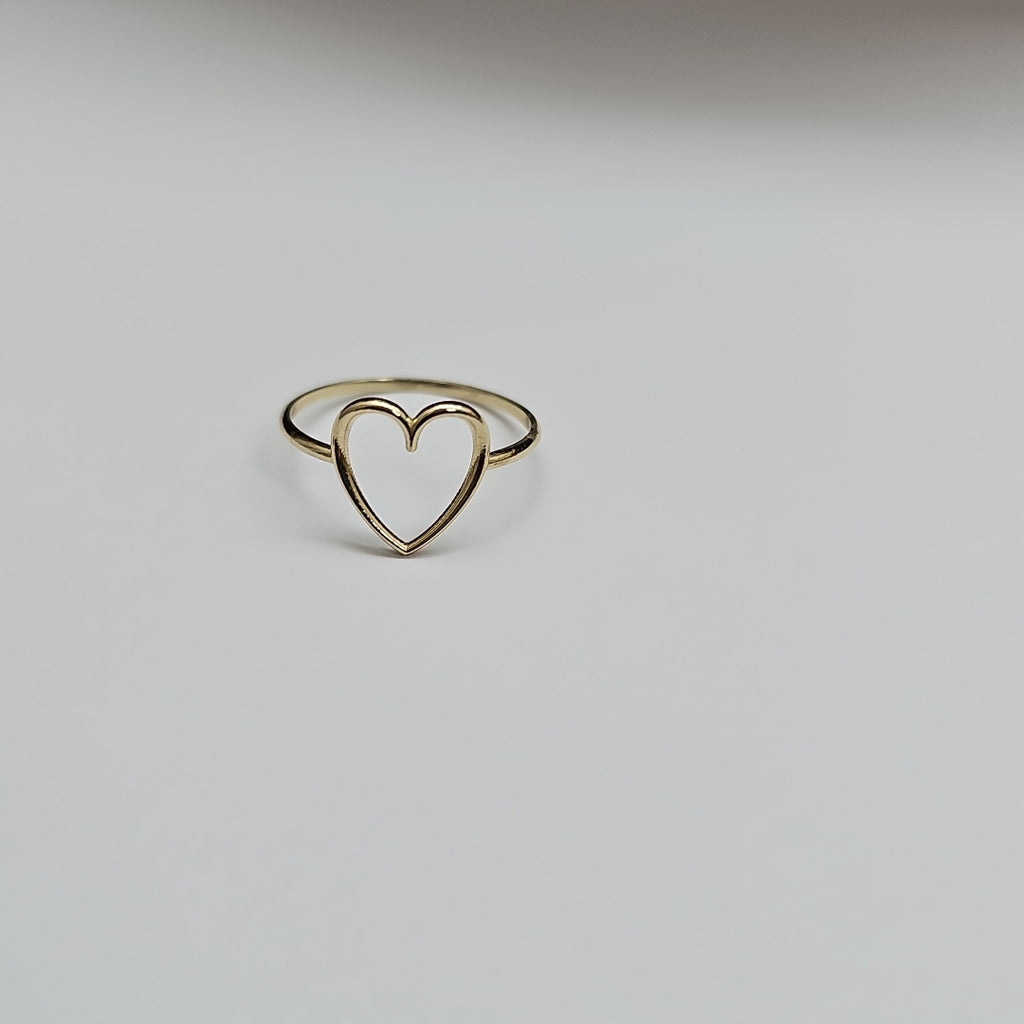 ANILLOS ANILLITO FIG CORAZON 10K TALLA 8 0.8 GR (NUEVO)