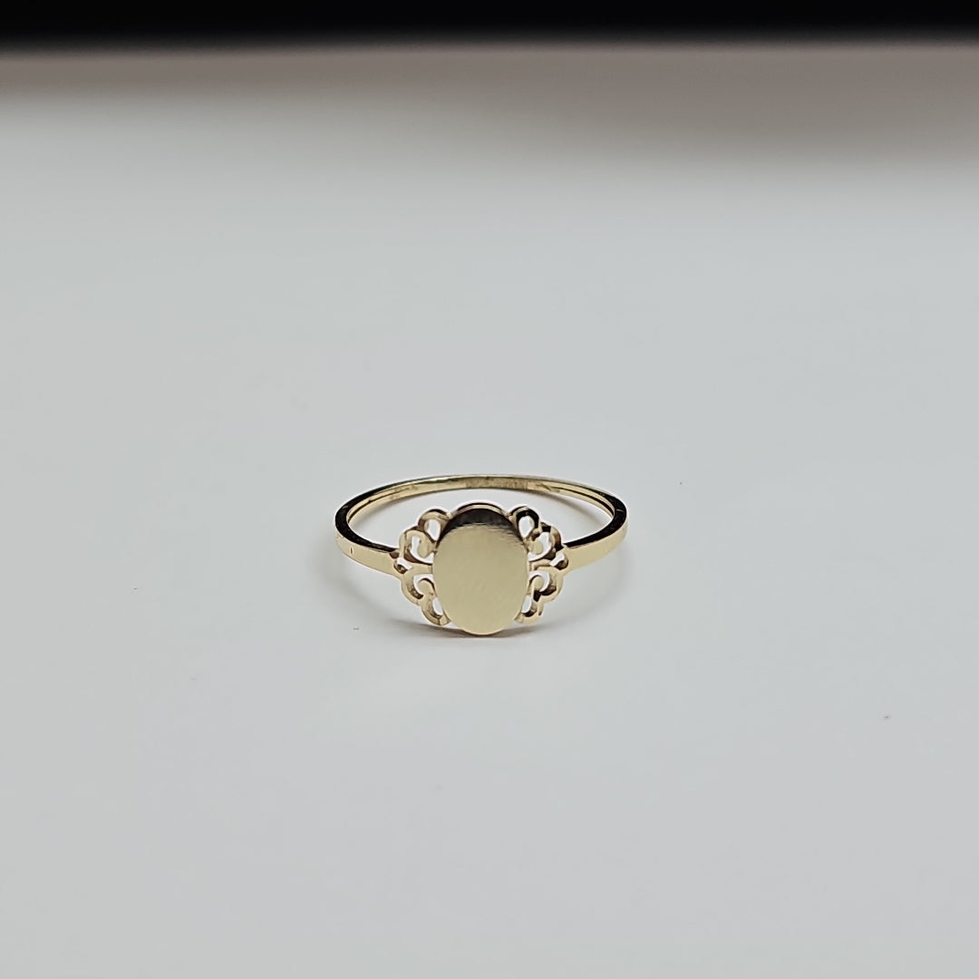 ANILLOS ANILLITO 10K TALLA 8 1 GR (NUEVO)