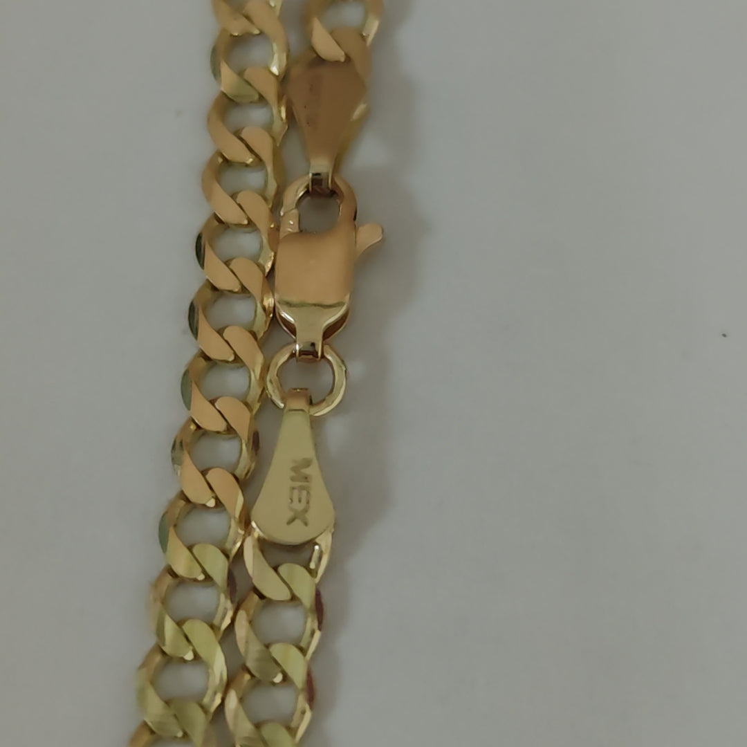 CADENA BARBADA 14K 55 CM 12.7 GR (NUEVO)