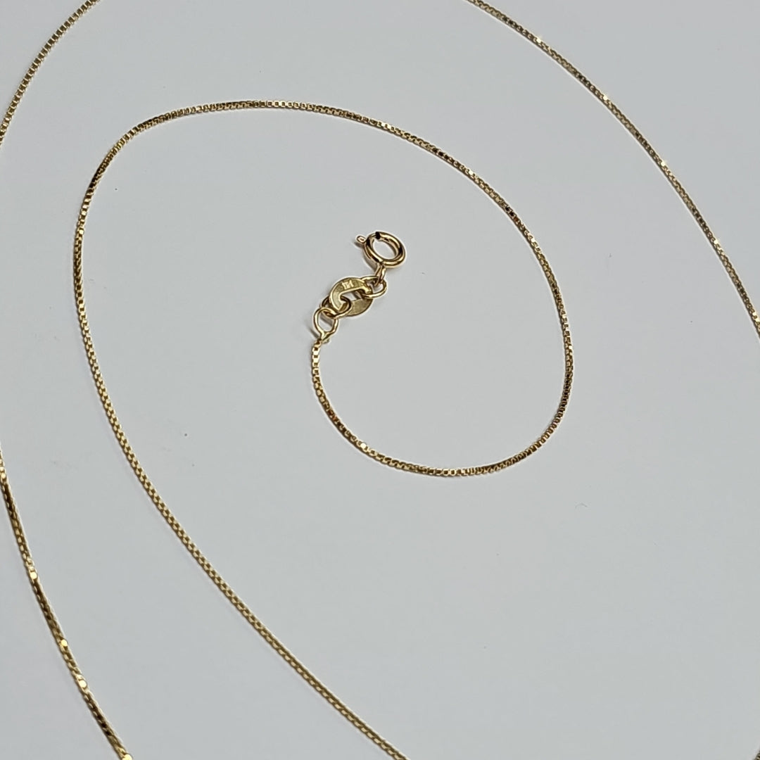 CADENA VENECIANO 14K 55 CM 1.7 GR (NUEVO)