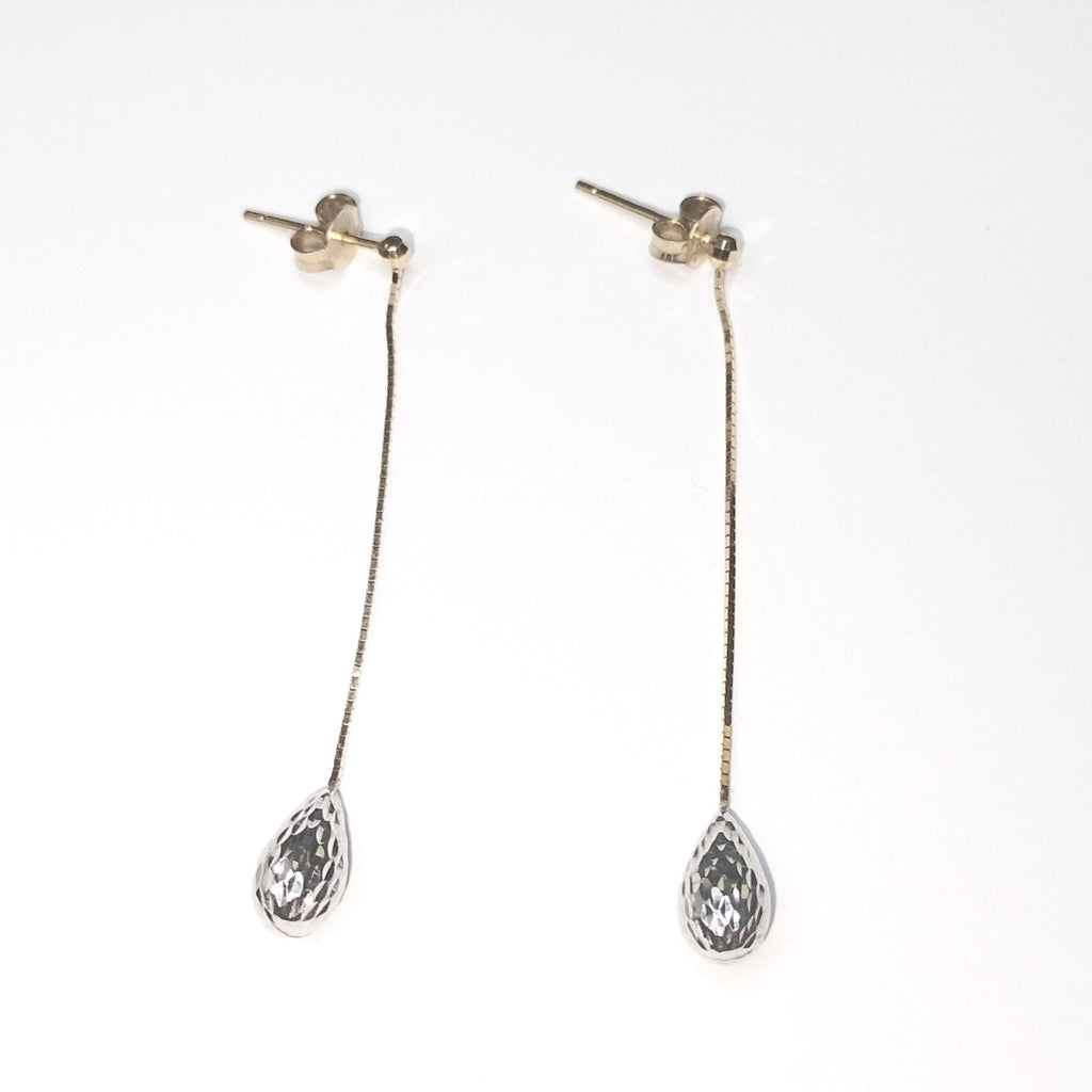 ARETES PAR ORO 14 K 1.3 GRMS (SEMINUEVO)