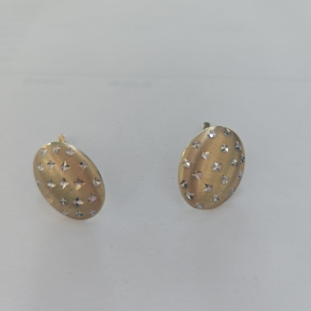 ARETES PAR ORO,RODIADO 10 K 1,90 GRMS (SEMINUEVO)