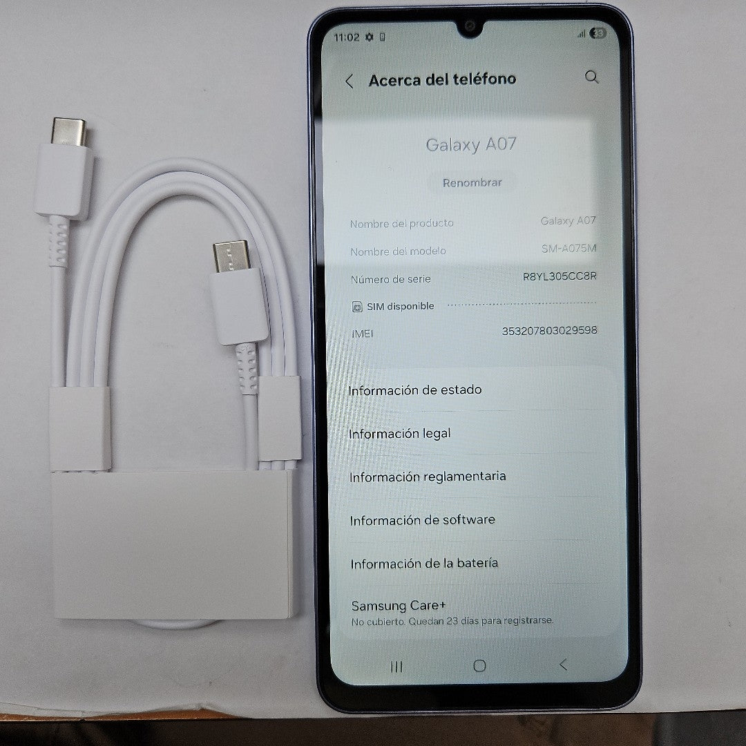 CELULAR SAMSUNG GALAXY A07 SM-A075M (2025) 64 GB 4 GB RAM (SEMINUEVO)