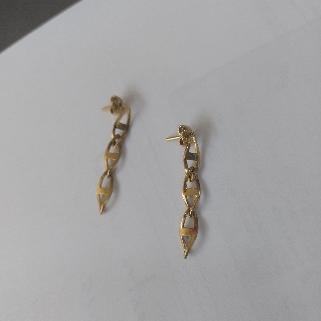 ARETES PAR ORO 14 K 2.8 GRMS (SEMINUEVO)