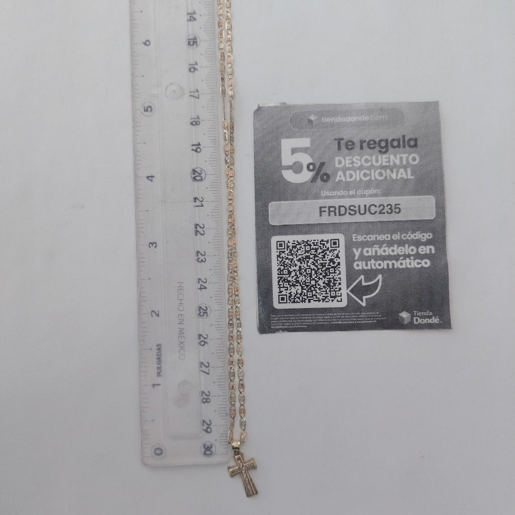 CADENA, CRUZ ORO 10 K 2.9 GRMS (SEMINUEVO)