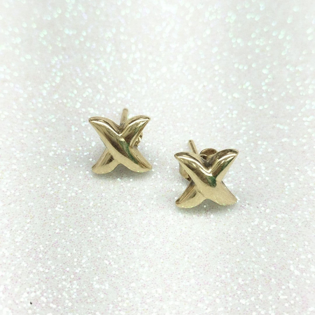 BROQUELES PAR ORO 14 K 1,40 GRMS (SEMINUEVO)