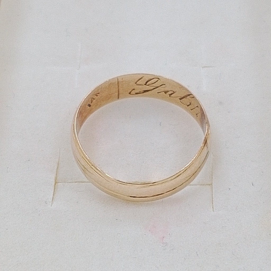 ARGOLLA ORO 14 K 1.9 GRMS (SEMINUEVO)
