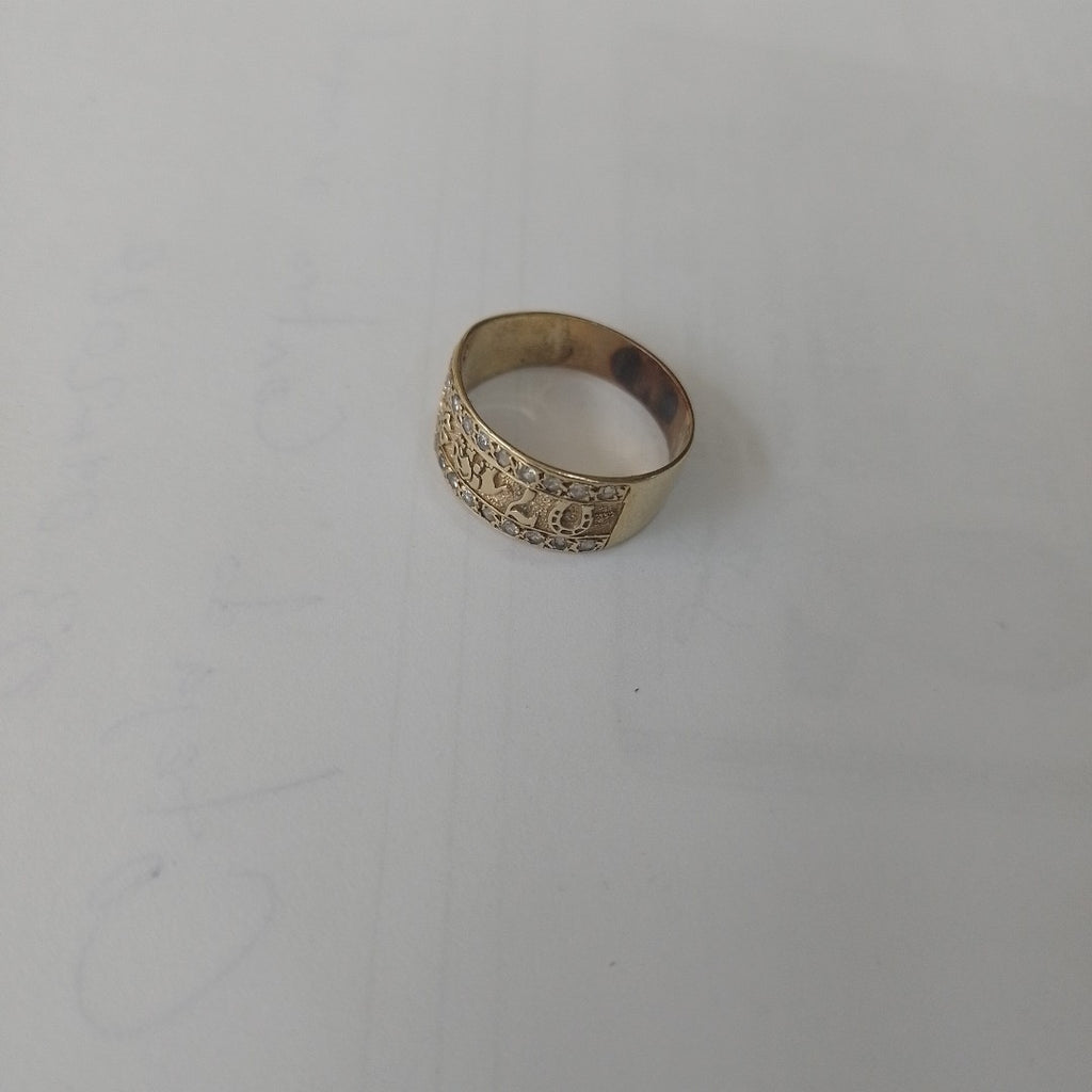 ARGOLLA DE LA SUERTE ORO 14 K 3.1 GRMS (SEMINUEVO)