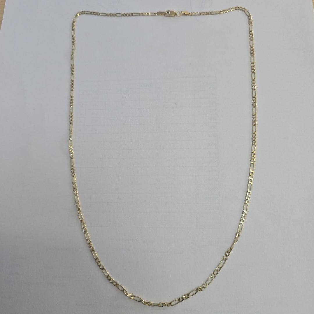 CADENA TEJIDO 3X1 14K 55 CM 5.2 GR (NUEVO)