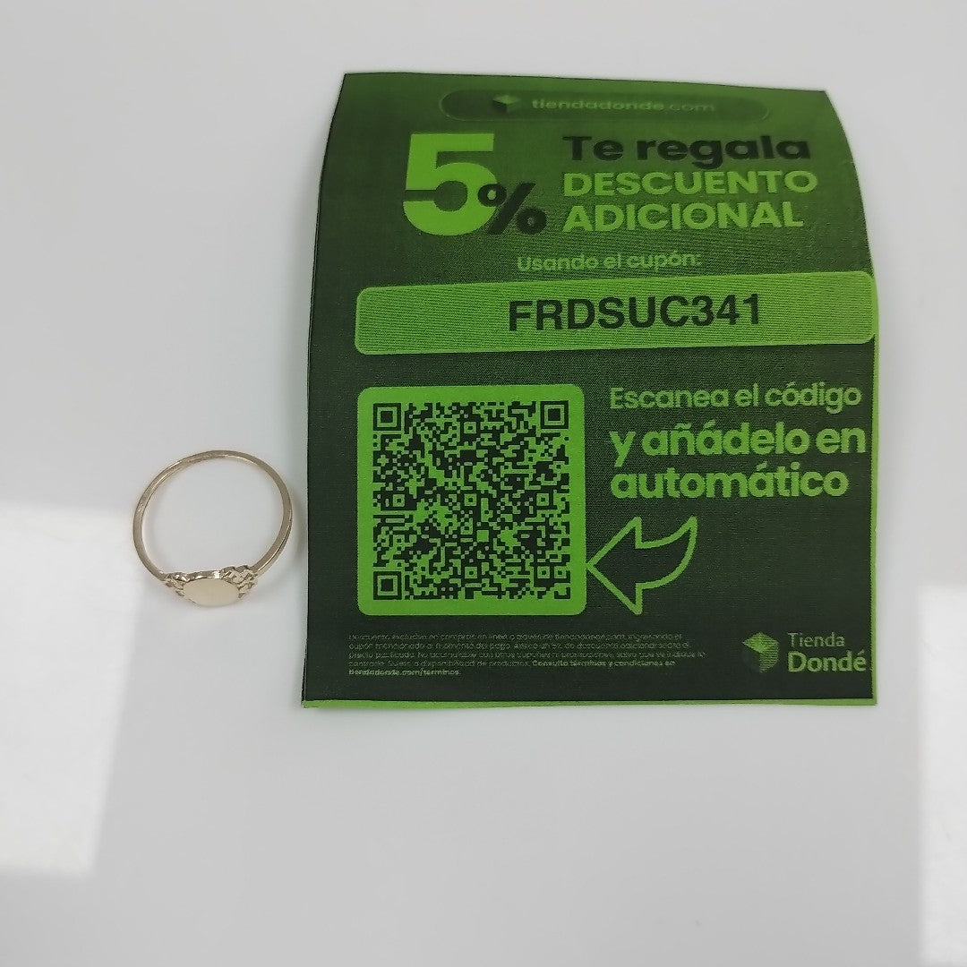 ANILLOS ANILLITO 10K TALLA 7 0.9 GR (NUEVO)