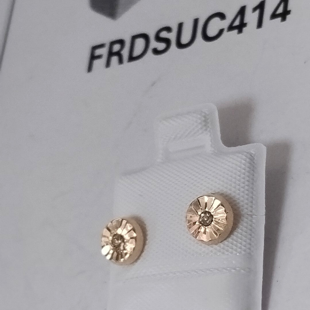 BROQUELES BROQUEL FIG BOTON C CIRCONIA 14K 0.2916 GR (NUEVO)