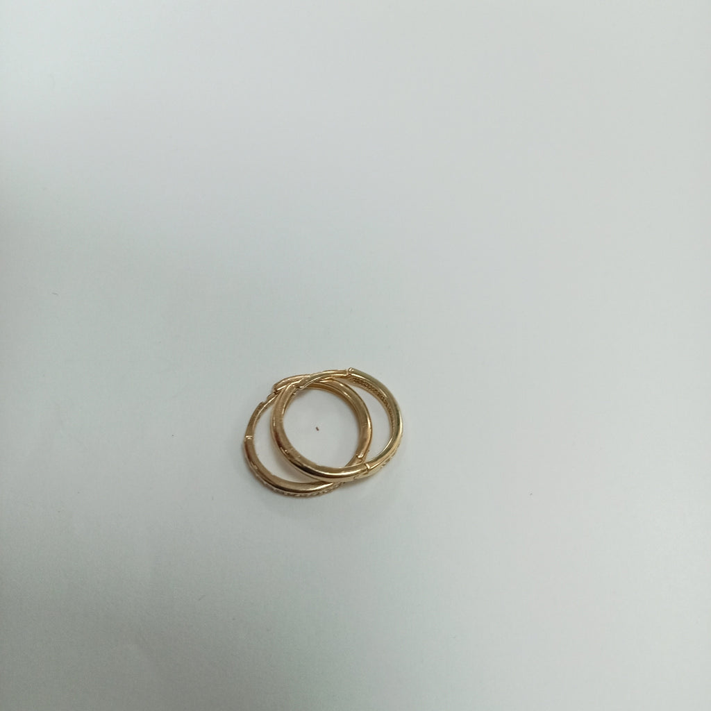 ARETES HUGGIES C CIRCONIA 14K 1.8 GR (NUEVO)