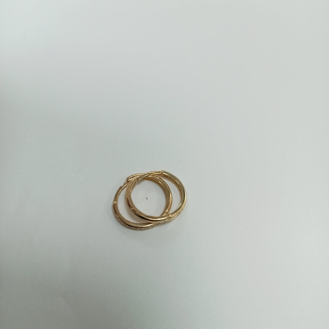 ARETES HUGGIES C CIRCONIA 14K 1.8 GR (NUEVO)