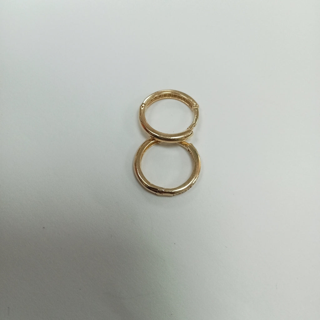 ARETES ARRACADA C CIRCONIAS 14K 1.6 GR (NUEVO)