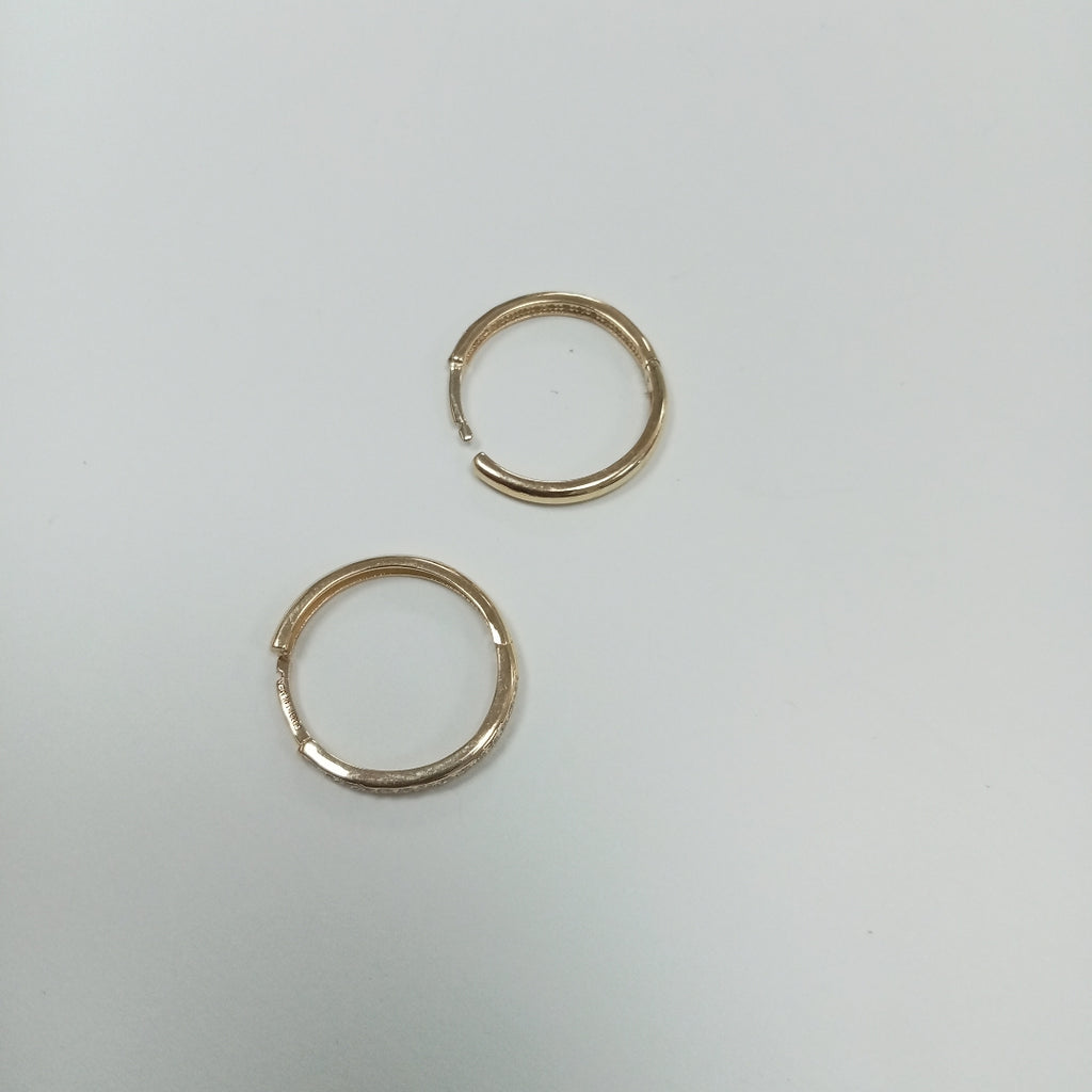 ARETES ARRACADAS C CIRCONIAS 14K 1.8 GR (NUEVO)