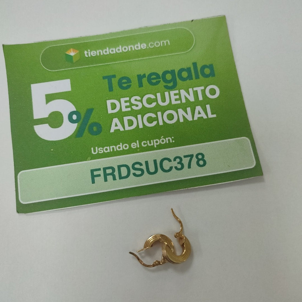 ARRACADAS PAR ORO 10 K 1,30 GRMS (SEMINUEVO)