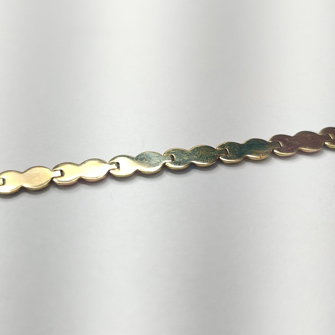 PULSERA ORO COMBINADO 14 K 5,40 GRMS (SEMINUEVO)