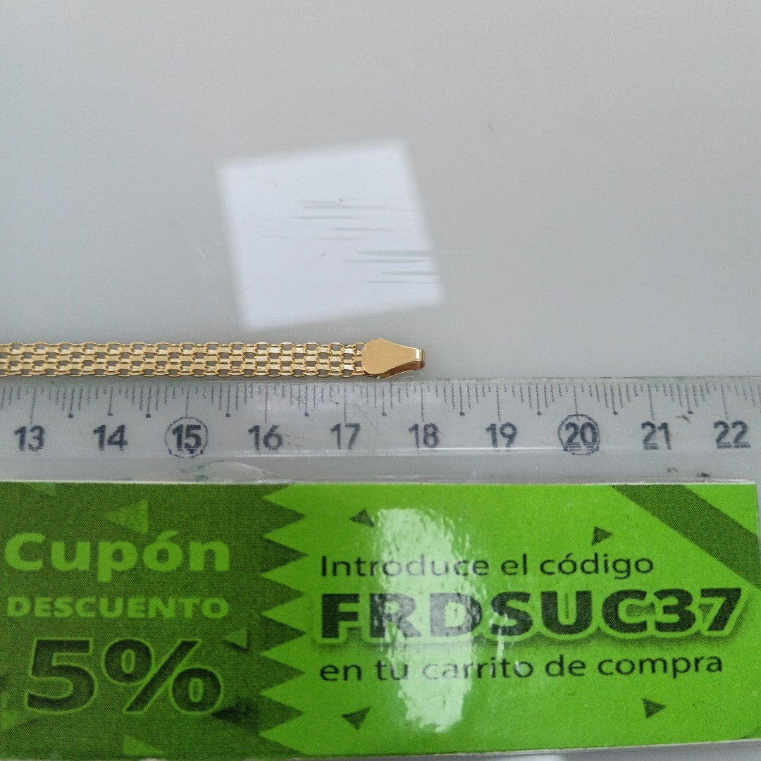 PULSERA ESPECIAL 14K 18 CM 4.7 GR (NUEVO)