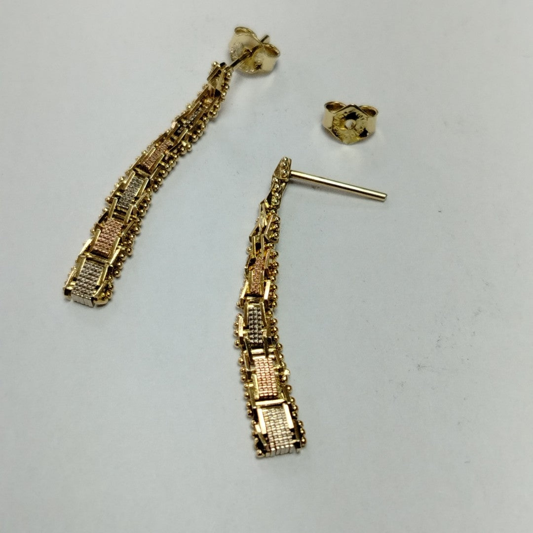 BROQUELES PAR ORO 14 K 2.7 GRMS (SEMINUEVO)
