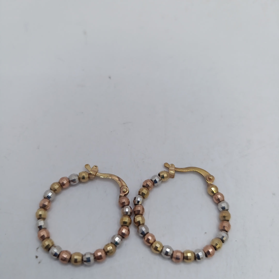 ARRACADAS PAR ORO 10 K 3.3 GRMS (SEMINUEVO)