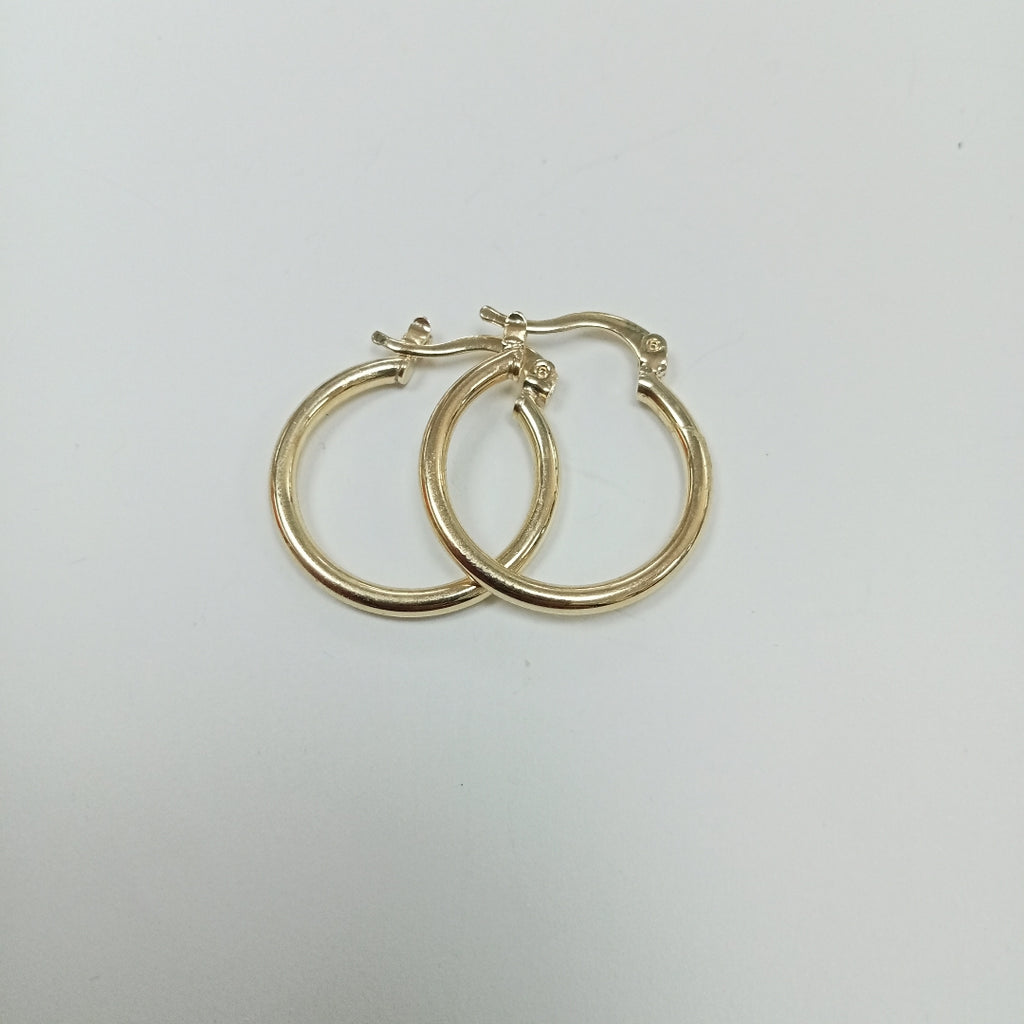 ARETES TEJIDO ARRACADAS LISAS 14K 1.2 GR (NUEVO)