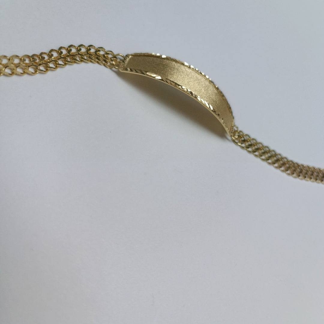 PULSERA ESCLAVA CHINO 14K 21 CM 9.8 GR (NUEVO)