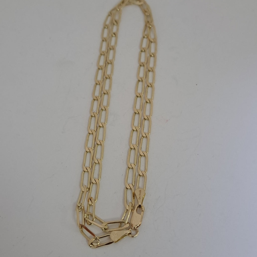 CADENA ESLABONES 14K 55 CM 11 GR (NUEVO)