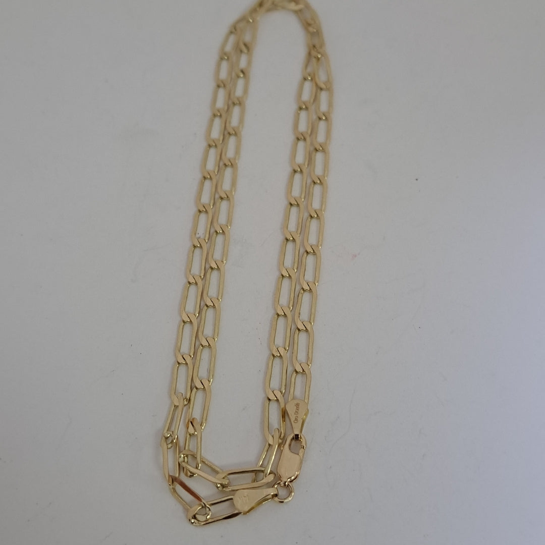 CADENA ESLABONES 14K 55 CM 11 GR (NUEVO)