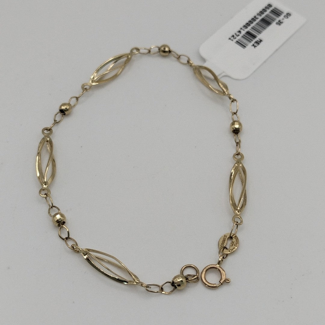 PULSERA ESPECIAL 14K 18 CM 2 GR (NUEVO)