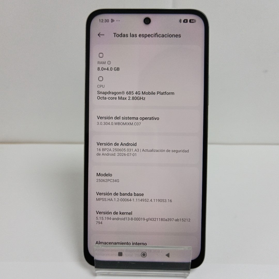 CELULAR XIAOMI POCO M7 25062PC34G (2025) 256 GB 8 GB RAM (SEMINUEVO)