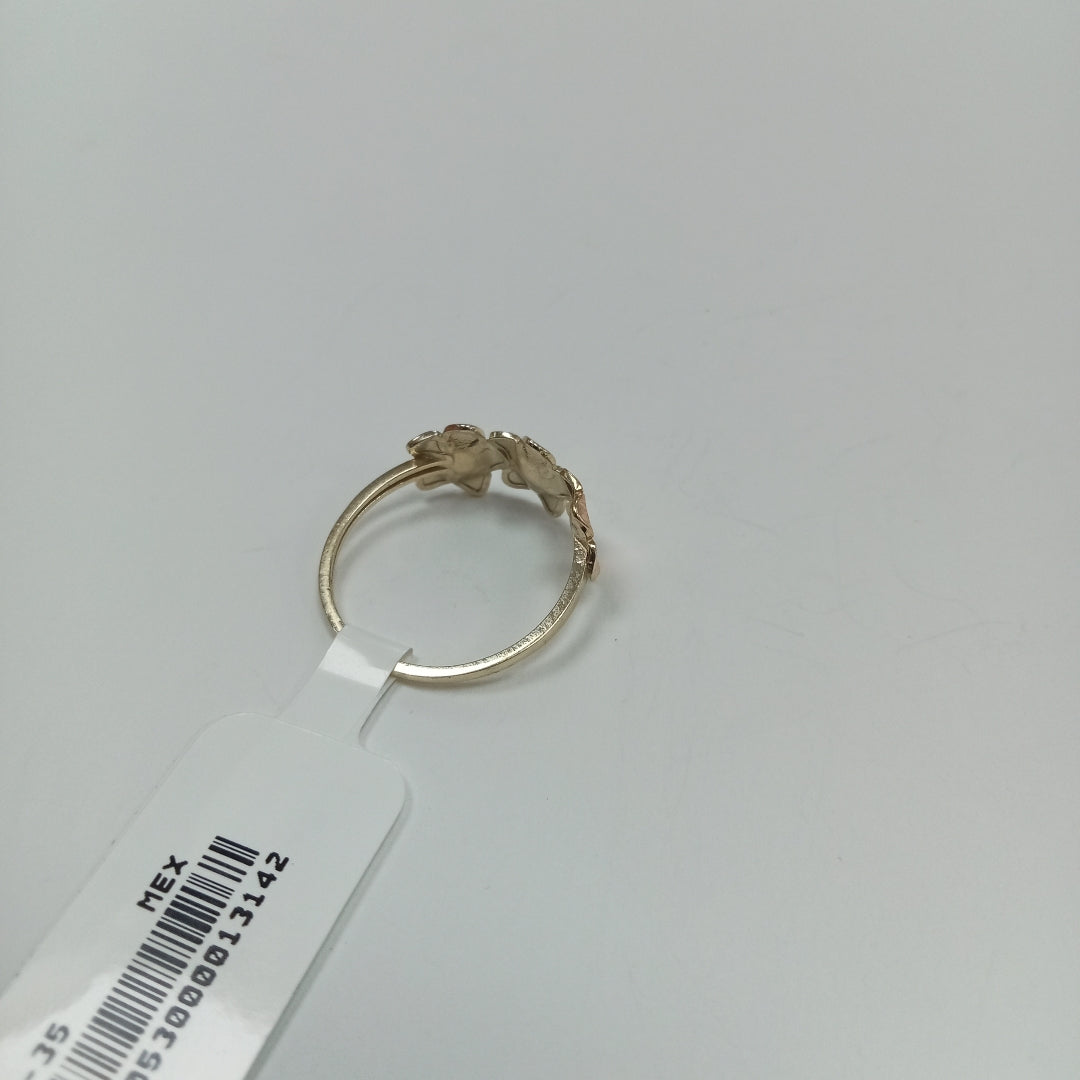 ANILLOS ANILLITO FIG FLORES 10K TALLA 8 1.2 GR (NUEVO)