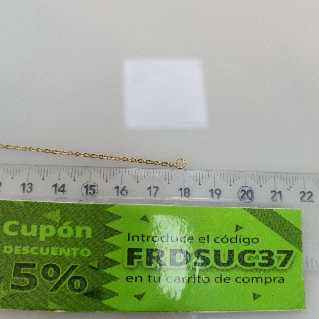 PULSERA TEJIDO ESPECIAL C CIRCONIAS 14K 18 CM 1.8 GR (NUEVO)