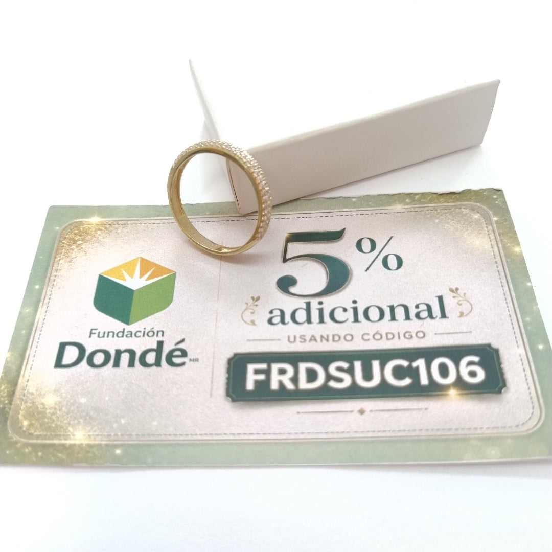 ANILLOS DAMA ORO 14K 1.5 (NUEVO)