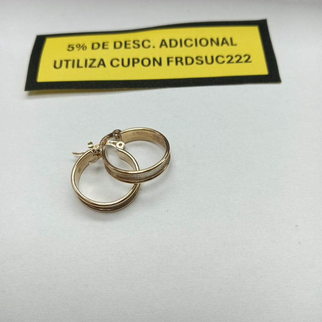 ARRACADAS PAR ORO 10 K 2.8 GRMS (SEMINUEVO)