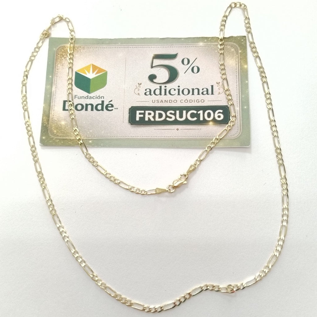 CADENA 3X1 14K 55 CM 4.9 GR (NUEVO)