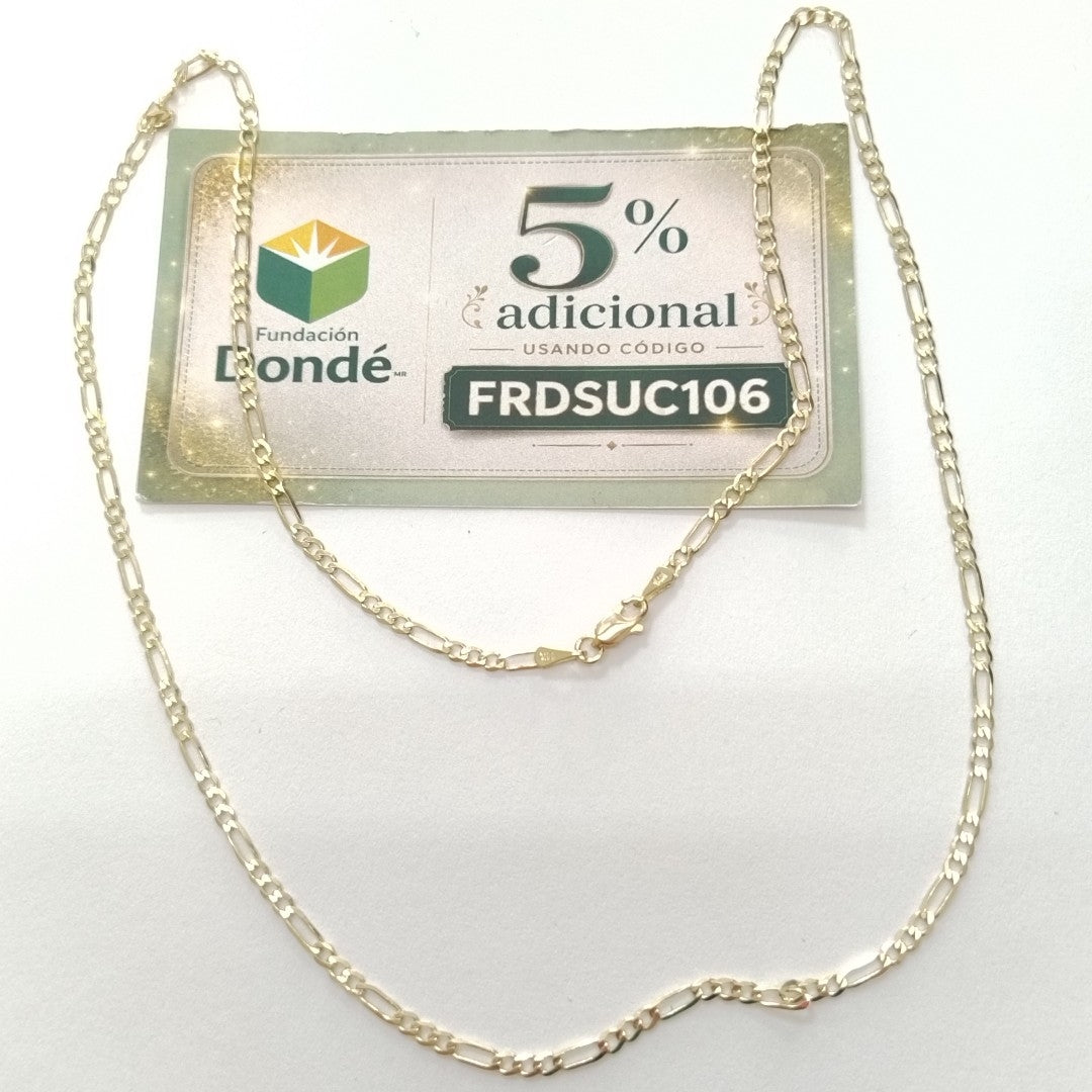 CADENA 3X1 14K 55 CM 4.9 GR (NUEVO)