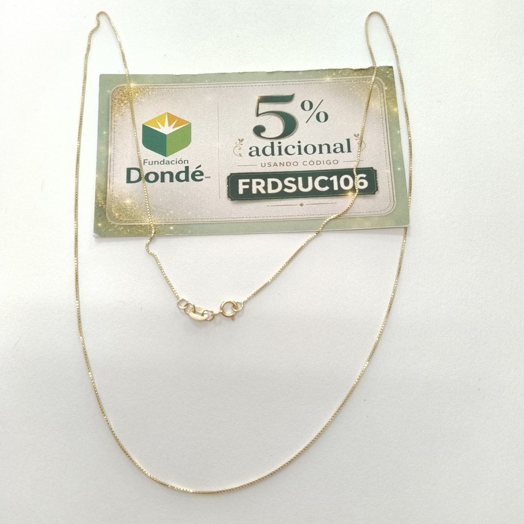 CADENA VENECIANO 14K 55 CM 1.7 GR (NUEVO)