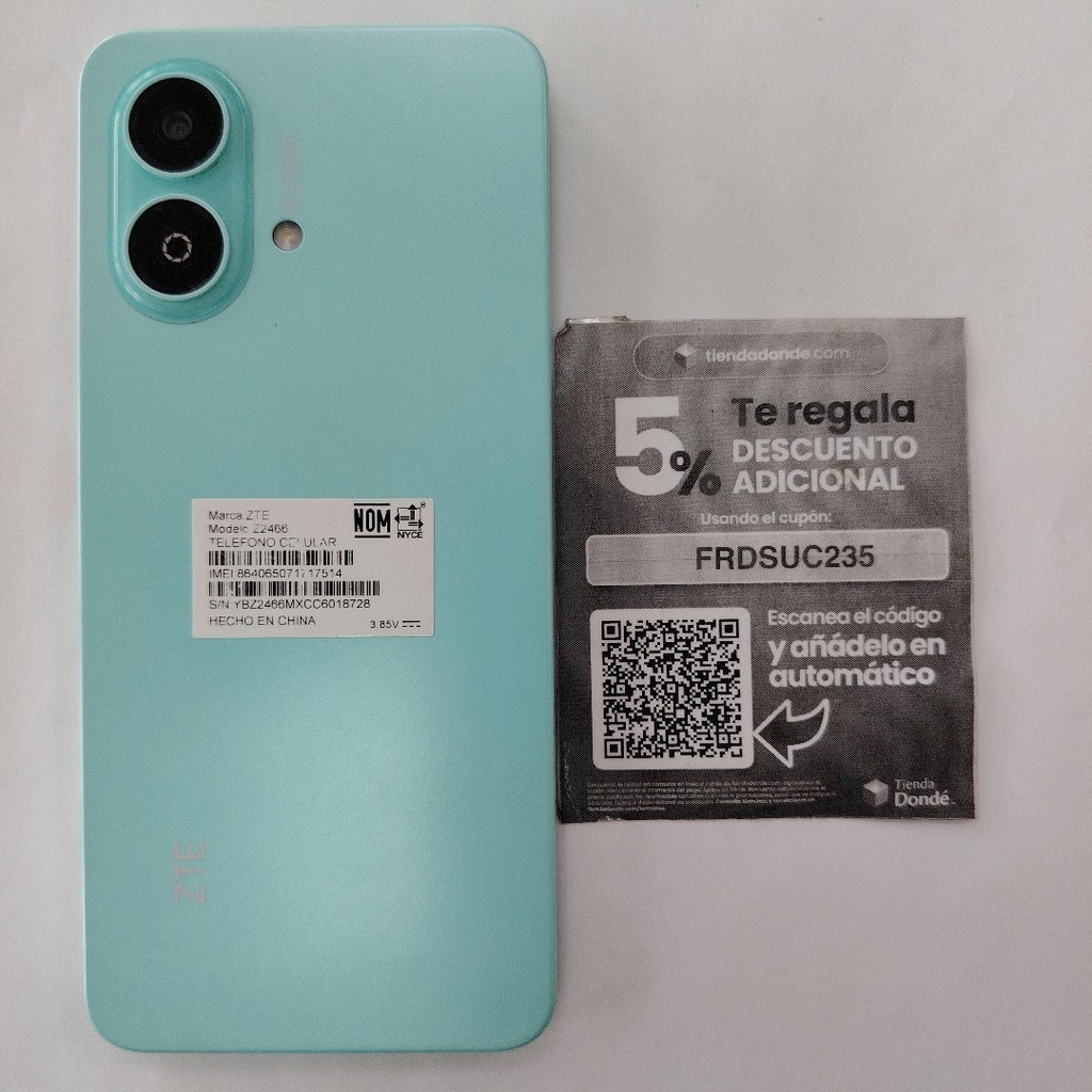 CELULAR ZTE BLADE A35E Z2466 (2024) 64 GB 2 GB RAM (SEMINUEVO)