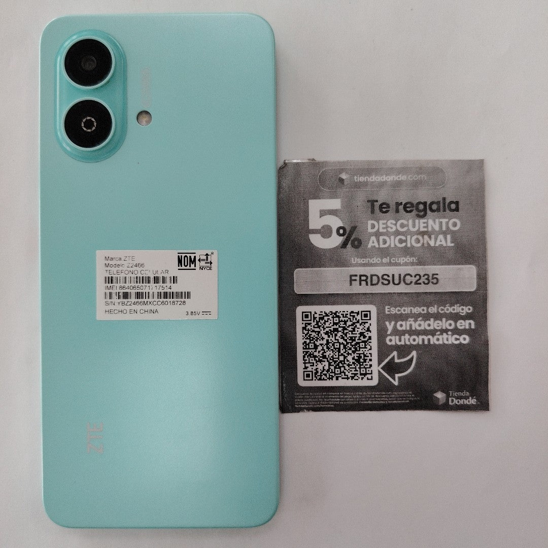 CELULAR ZTE BLADE A35E Z2466 (2024) 64 GB 2 GB RAM (SEMINUEVO)