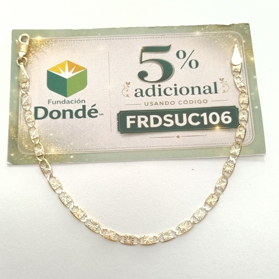 PULSERA GUCHI 14K 18 CM 2.9 GR (NUEVO)
