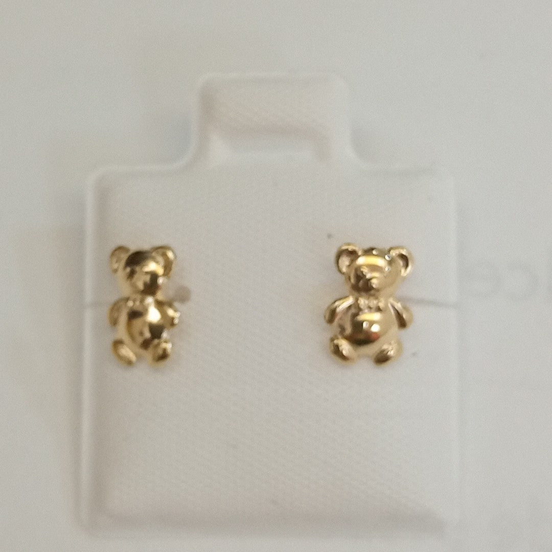 BROQUELES BROQUEL FIG OSO 14K 0.2592 GR (NUEVO)
