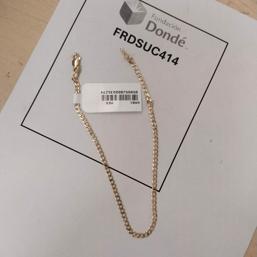 PULSERA BARBADA 14K 21 CM 2.3 GR (NUEVO)
